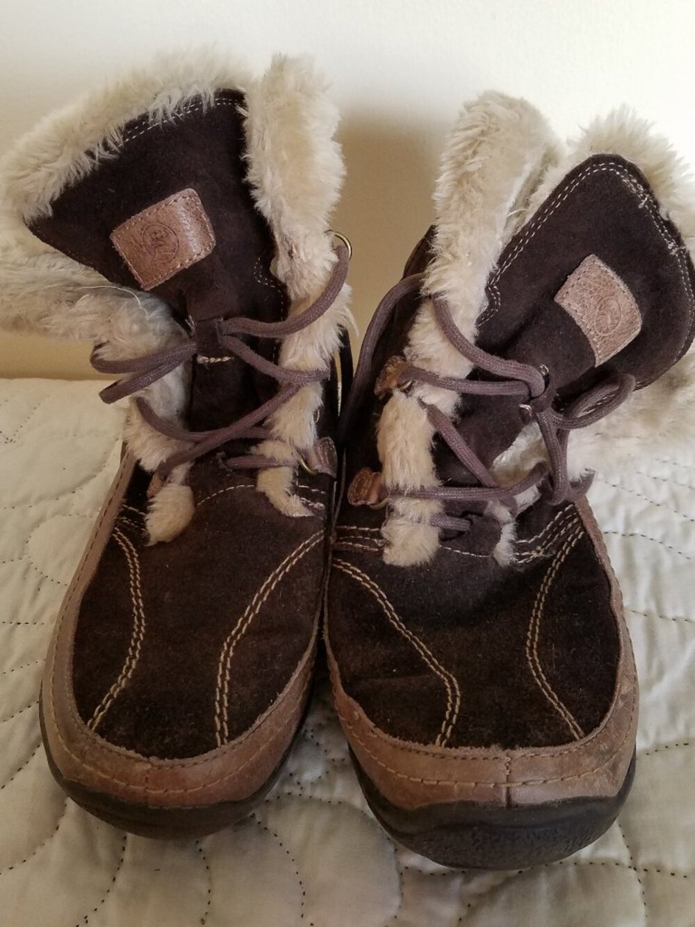Brown suede Baretraps Deelya winter boots Size 10M